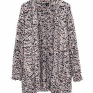 Torrid Fuzzy Knit Multicolor Cardigan